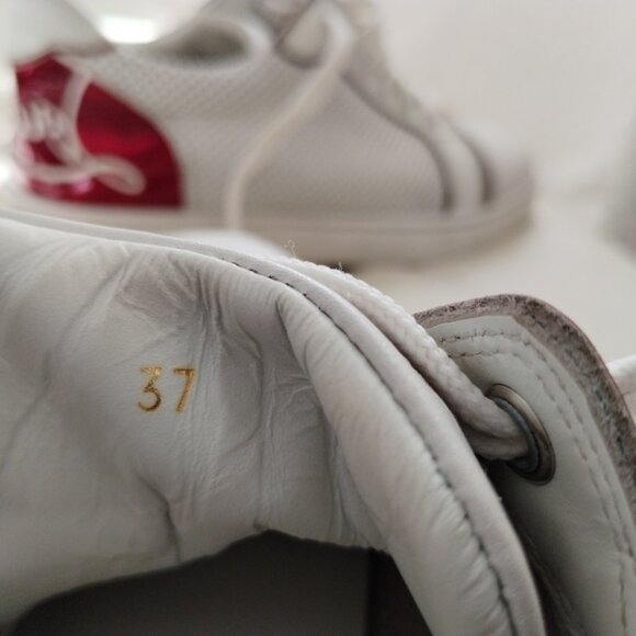 Women's Size US 7 (37) Christian Louboutin Fun Vieira Leather Sneakers - Picture 7 of 15